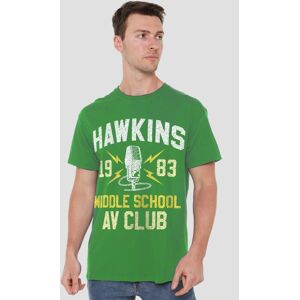Stranger Things Hawkins Middle School T-Shirt, Kelly Green Size: 2XL Green 2XL Stranger Things Hawkins Middle School T-Shirt, Kelly Green Size: 2XL Green 2XL