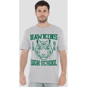 Stranger Things 1986 Hawkins High School T-Shirt Athletic Heather in Light Grey Size: XL Light Grey XL Stranger Things 1986 Hawkins High School T-Shirt Athletic Heather in Light Grey Size: XL Light Grey XL