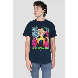 Squid Game Evil Group Anime T-Shirt Navy Size: XL Navy XL Squid Game Evil Group Anime T-Shirt Navy Size: XL Navy XL