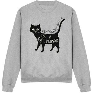 Disney Hocus Pocus Thackery Binx I'm A Cat Person Sweatshirt Light Grey Size: Medium Light Grey M Disney Hocus Pocus Thackery Binx I'm A Cat Person Sweatshirt Light Grey Size: Medium Light Grey M