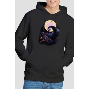 The Nightmare Before Christmas Men's Poster Hoodie Black Size: Small Black S The Nightmare Before Christmas Men's Poster Hoodie Black Size: Small Black S