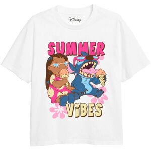 Lilo & Stitch Girl's Summer Vibes T-Shirt White Size: 9-10 Years White 9-10 Years Lilo & Stitch Girl's Summer Vibes T-Shirt White Size: 9-10 Years White 9-10 Years