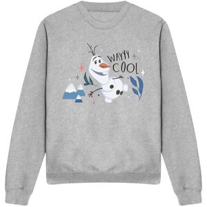 Frozen Olaf Is Wayyy Cool Sweatshirt Light Grey Size: 2XL Light Grey 2XL Frozen Olaf Is Wayyy Cool Sweatshirt Light Grey Size: 2XL Light Grey 2XL
