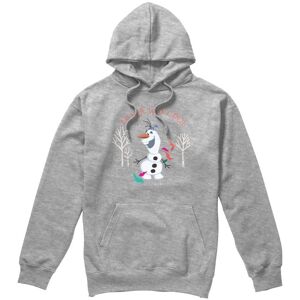 Frozen Olaf Never Too Cool Hoodie Light Grey Size: Small Light Grey S Frozen Olaf Never Too Cool Hoodie Light Grey Size: Small Light Grey S