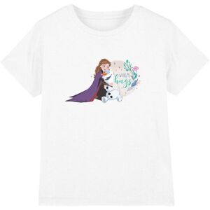 Frozen Girl's Anna & Olaf Like Warm Hugs T-Shirt White Size: 12-13 Years White 12-13 Years Frozen Girl's Anna & Olaf Like Warm Hugs T-Shirt White Size: 12-13 Years White 12-13 Years
