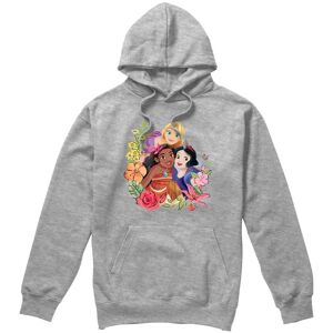 Disney Princess Bouquet With Rapunzel, Moana & Snow White Hoodie Light Grey Size: 2XL Light Grey 2XL Disney Princess Bouquet With Rapunzel, Moana & Snow White Hoodie Light Grey Size: 2XL Light Grey 2XL