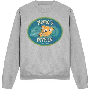 Disney Finding Nemo Nemo's Dive In Sweatshirt Light Grey Size: Small Light Grey S Disney Finding Nemo Nemo's Dive In Sweatshirt Light Grey Size: Small Light Grey S