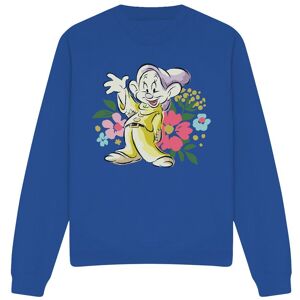 Snow White Greetings From Dopey Sweatshirt Royal Size: Large Royal L Snow White Greetings From Dopey Sweatshirt Royal Size: Large Royal L