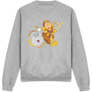 Beauty And The Beast Potts Lumerie Cogsworth Sweatshirt Light Grey Size: 2XL Light Grey 2XL Beauty And The Beast Potts Lumerie Cogsworth Sweatshirt Light Grey Size: 2XL Light Grey 2XL