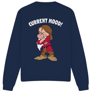 Snow White And The Seven Dwarfs, Current Mood, Grumpy Sweatshirt Navy Size: Small Navy S Snow White And The Seven Dwarfs, Current Mood, Grumpy Sweatshirt Navy Size: Small Navy S