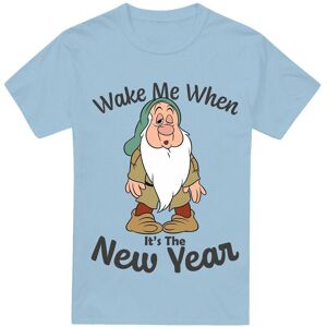 Snow White Sleepy, Wake Me When It'S The New Year T-Shirt Light Blue Size: Small Light Blue S Snow White Sleepy, Wake Me When It'S The New Year T-Shirt Light Blue Size: Small Light Blue S