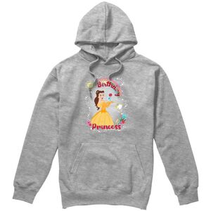Beauty And The Beast Birthday Princess With Belle And Chip Hoodie Light Grey Size: XL Light Grey XL Beauty And The Beast Birthday Princess With Belle And Chip Hoodie Light Grey Size: XL Light Grey XL