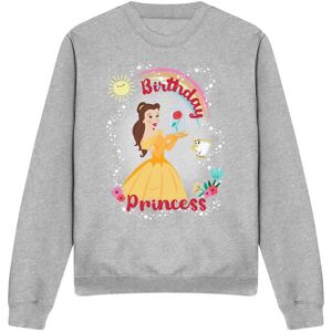 Beauty And The Beast Birthday Princess With Belle And Chip Sweatshirt Light Grey Size: XL Light Grey XL Beauty And The Beast Birthday Princess With Belle And Chip Sweatshirt Light Grey Size: XL Light Grey XL