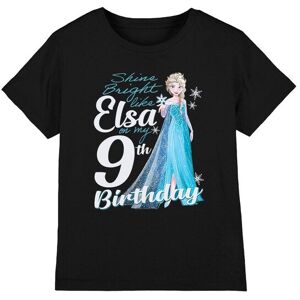Frozen Girl's Bright Like Elsa 9Th Birthday T-Shirt Black Size: 12-13 Years Black 12-13 Years Frozen Girl's Bright Like Elsa 9Th Birthday T-Shirt Black Size: 12-13 Years Black 12-13 Years