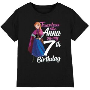 Frozen Girl's Fearless Like Anna 7Th Birthday T-Shirt Black Size: 5-6 Years Black 5-6 Years Frozen Girl's Fearless Like Anna 7Th Birthday T-Shirt Black Size: 5-6 Years Black 5-6 Years