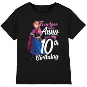 Frozen Girl's Fearless Like Anna 10Th Birthday T-Shirt Black Size: 3-4 Years Black 3-4 Years Frozen Girl's Fearless Like Anna 10Th Birthday T-Shirt Black Size: 3-4 Years Black 3-4 Years