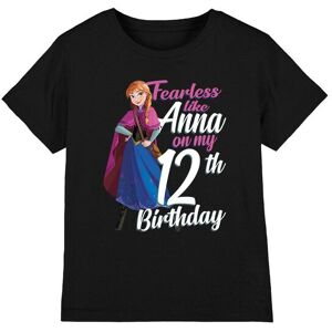 Frozen Girl's Fearless Like Anna 12Th Birthday T-Shirt Black Size: 3-4 Years Black 3-4 Years Frozen Girl's Fearless Like Anna 12Th Birthday T-Shirt Black Size: 3-4 Years Black 3-4 Years