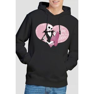 The Nightmare Before Christmas Men's Valentine, Love You To Death Hoodie Black Size: Large Black L The Nightmare Before Christmas Men's Valentine, Love You To Death Hoodie Black Size: Large Black L