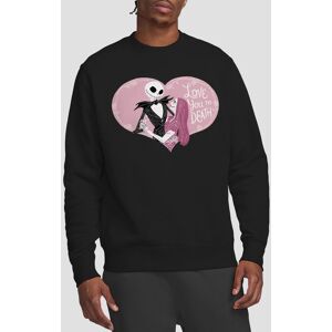 The Nightmare Before Christmas Men's Valentine, Love You To Death Sweatshirt Black Size: Large Black L The Nightmare Before Christmas Men's Valentine, Love You To Death Sweatshirt Black Size: Large Black L