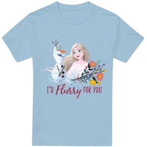 Frozen Valentine'S Day Olaf, I'D Flurry For You Elsa T-Shirt Light Blue Size: 2XL Light Blue 2XL Frozen Valentine'S Day Olaf, I'D Flurry For You Elsa T-Shirt Light Blue Size: 2XL Light Blue 2XL