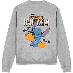 Lilo & Stitch Happy Halloween Sweatshirt Light Grey Size: 2XL Light Grey 2XL Lilo & Stitch Happy Halloween Sweatshirt Light Grey Size: 2XL Light Grey 2XL