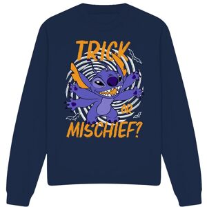Lilo & Stitch Trick or Mischief Sweatshirt Navy Size: 2XL Navy 2XL Lilo & Stitch Trick or Mischief Sweatshirt Navy Size: 2XL Navy 2XL