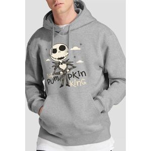 The Nightmare Before Christmas Men's Pumpkin King Hoodie Light Grey Size: Large Light Grey L The Nightmare Before Christmas Men's Pumpkin King Hoodie Light Grey Size: Large Light Grey L