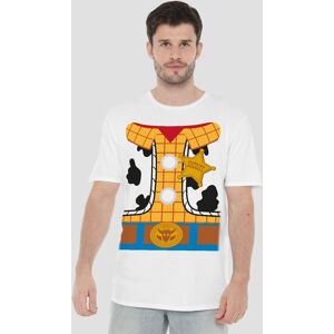 Toy Story Men's Woody Costume T-Shirt White Size: Large White L Toy Story Men's Woody Costume T-Shirt White Size: Large White L