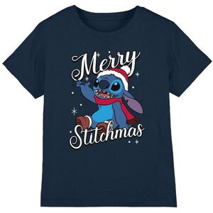 Lilo & Stitch Merry Stitchmas Santa Hat Kids T-Shirt Navy Size: 7-8 Years Navy 7-8 Years Lilo & Stitch Merry Stitchmas Santa Hat Kids T-Shirt Navy Size: 7-8 Years Navy 7-8 Years