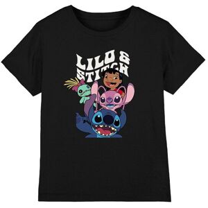 Lilo & Stitch Character Montage Kids T-Shirt Black Size: 7-8 Years Black 7-8 Years Lilo & Stitch Character Montage Kids T-Shirt Black Size: 7-8 Years Black 7-8 Years
