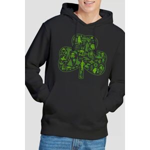 Star Wars Men's St Patrick's Day Clover Icons Hoodie in Black Size: XL Black XL Star Wars Men's St Patrick's Day Clover Icons Hoodie in Black Size: XL Black XL
