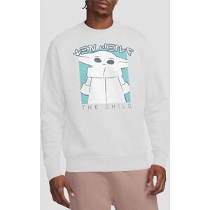 Star Wars Men's The Child Sweatshirt White Size: Large White L Star Wars Men's The Child Sweatshirt White Size: Large White L