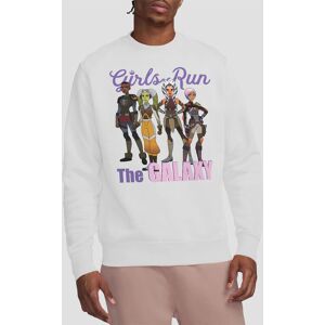 Star Wars Men's Ahsoka Galaxy Girls Ketsu Sabine Hera Sweatshirt in White Size: 2XL White 2XL Star Wars Men's Ahsoka Galaxy Girls Ketsu Sabine Hera Sweatshirt in White Size: 2XL White 2XL