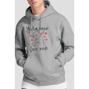 Star Wars Men's Valentine's Day, Yoda One for Me Hoodie Light Grey Size: Large Light Grey L Star Wars Men's Valentine's Day, Yoda One for Me Hoodie Light Grey Size: Large Light Grey L