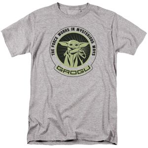 Star Wars Men's Grogu Mysterious Ways T-Shirt Grey Size: Small Grey S Star Wars Men's Grogu Mysterious Ways T-Shirt Grey Size: Small Grey S