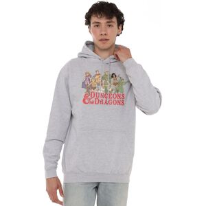 Dungeons & Dragons Men's Line Up Pullover Hoodie Grey Size: XL Grey XL Dungeons & Dragons Men's Line Up Pullover Hoodie Grey Size: XL Grey XL