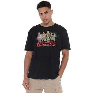 Dungeons & Dragons Men's Line Up T-Shirt Black Size: Small Black S Dungeons & Dragons Men's Line Up T-Shirt Black Size: Small Black S