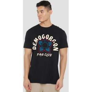 Stranger Things Demogorgon Fan Club T-Shirt, Black Size: XL Black XL Stranger Things Demogorgon Fan Club T-Shirt, Black Size: XL Black XL
