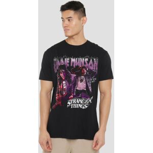 Netflix Stranger Things Eddie Munson Homage 86 T-Shirt, Black Size: XL Black XL Netflix Stranger Things Eddie Munson Homage 86 T-Shirt, Black Size: XL Black XL