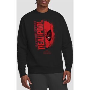 Marvel Men's DEADPOOL GRAFFITI PORTRAIT Sweatshirt, Black Size: Large Black L Marvel Men's DEADPOOL GRAFFITI PORTRAIT Sweatshirt, Black Size: Large Black L