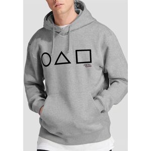 Netflix Men's Squid Game Main Icons Hoodie, Athletic Heather in Light Grey Size: 2XL Light Grey 2XL Netflix Men's Squid Game Main Icons Hoodie, Athletic Heather in Light Grey Size: 2XL Light Grey 2XL