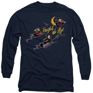 Disney Hocus Pocus Sanderson Sisters Tonight We Fly Long Sleeve T-Shirt, Navy Size: Large Navy L Disney Hocus Pocus Sanderson Sisters Tonight We Fly Long Sleeve T-Shirt, Navy Size: Large Navy L