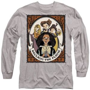 Disney Hocus Pocus 2 Reclaim The Flame Stamp With Becca Long Sleeve T-Shirt, Athletic Heather in Light Grey Size: Medium Light Grey M Disney Hocus Pocus 2 Reclaim The Flame Stamp With Becca Long Sleeve T-Shirt, Athletic Heather in Light Grey Size: Medium Light Grey M