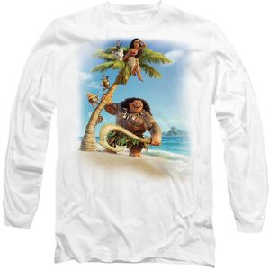 Disney Moana Poster Long Sleeve T-Shirt, White Size: Small White S Disney Moana Poster Long Sleeve T-Shirt, White Size: Small White S