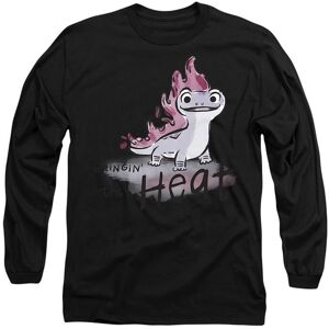Disney Frozen Bruni The Fire Spirit Is Bringin' The Heat Long Sleeve T-Shirt, Black Size: Large Black L Disney Frozen Bruni The Fire Spirit Is Bringin' The Heat Long Sleeve T-Shirt, Black Size: Large Black L