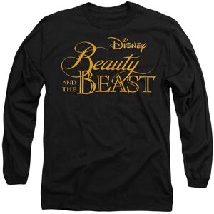 Disney Beauty & the Beast Logo Long Sleeve T-Shirt, Black Size: Large Black L Disney Beauty & the Beast Logo Long Sleeve T-Shirt, Black Size: Large Black L