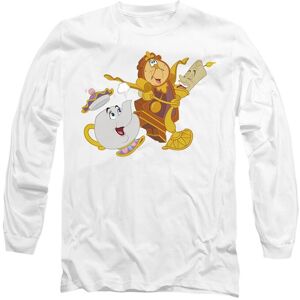 Disney Beauty & the Beast Potts Lumerie Cogsworth Long Sleeve T-Shirt, White Size: 2XL White 2XL Disney Beauty & the Beast Potts Lumerie Cogsworth Long Sleeve T-Shirt, White Size: 2XL White 2XL