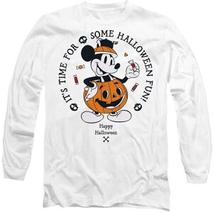 Disney Mickey Mouse Pumpking Costume Long Sleeve T-Shirt, White Size: XL White XL Disney Mickey Mouse Pumpking Costume Long Sleeve T-Shirt, White Size: XL White XL