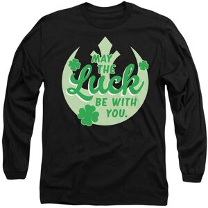 Star Wars St Patrick's Day Luck Rebel Sign Long Sleeve T-Shirt, Black Size: 2XL Black 2XL Star Wars St Patrick's Day Luck Rebel Sign Long Sleeve T-Shirt, Black Size: 2XL Black 2XL