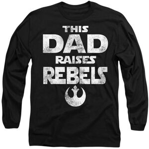 Star Wars Father's Day Dad Raises Rebels Long Sleeve T-Shirt, Black Size: XL Black XL Star Wars Father's Day Dad Raises Rebels Long Sleeve T-Shirt, Black Size: XL Black XL